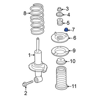 Nissan OE - Upper Suspension Strut Mount Nut