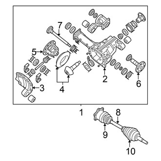 Nissan OE - Front Suspension - Carrier & Front Axles