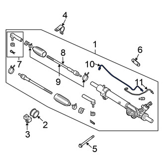 Nissan OE - Front Right Power Steering Line