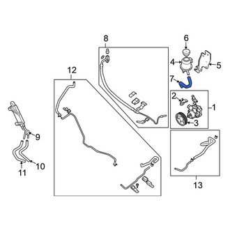 Nissan OE - Power Steering Reservoir Hose