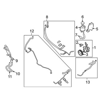 Nissan OE - Steering Gear & Linkage - Pump & Hoses
