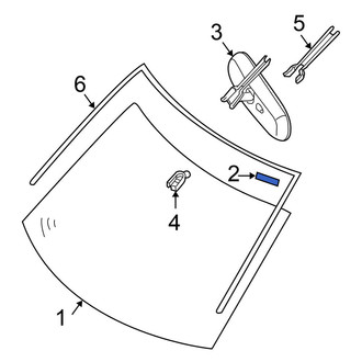 Nissan OE - Windshield Spacer