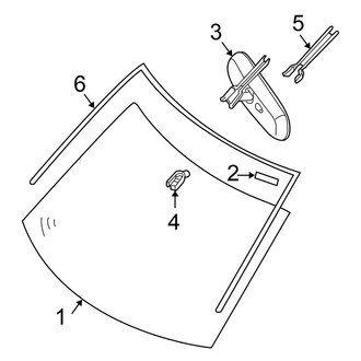 Nissan OE - Windshield - Glass