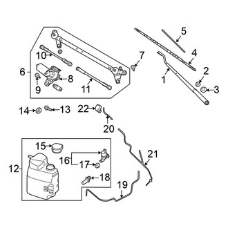Nissan OE - Windshield - Wiper & Washer Components