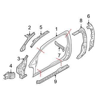 Nissan OE - Cab - Hinge Pillar (King Cab), (PRO-4X / S / SV King Cab)