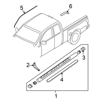 Nissan OE - Cab - Exterior Trim (King Cab), (PRO-4X / S / SV King Cab)