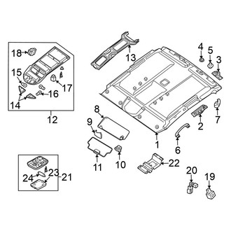 Nissan OE - Cab - Interior Trim (Roof Trim), (PRO-4X / S / SV King Cab)