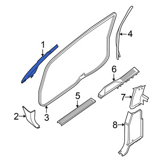 Nissan OE - Left Body A-Pillar Trim Panel