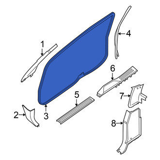 Nissan OE - Front Left Inner Door Seal