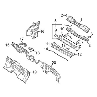 Nissan OE - Cowl Extension Seal