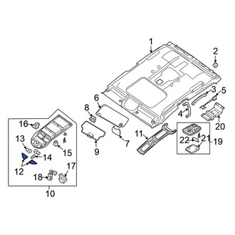 Nissan OE - Left Map Light Lens