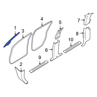 Nissan OE - Left Body A-Pillar Trim Panel