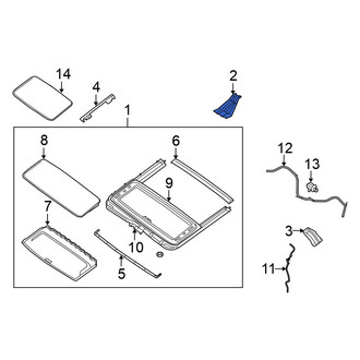 Nissan OE - Sunroof Frame Bracket