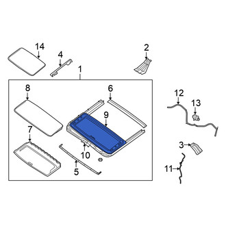 Nissan OE - Sunroof Frame