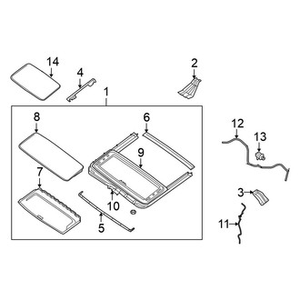 Nissan OE - Cab - Sunroof (With Sunroof), (PRO-4X / S / SL / SV Crew Cab)
