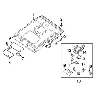 Nissan OE - Cargo Cover Clip