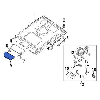 Nissan OE - Left Sun Visor