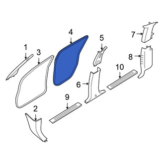 Nissan OE - Rear Right Inner Door Seal
