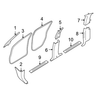 Nissan OE - Cab - Interior Trim (With Sunroof, Body Side Trim), (PRO-4X / S / SL / SV Crew Cab)