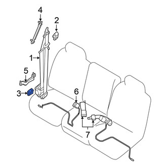 Nissan OE - Front Lower Seat Belt Anchor Plate Cover