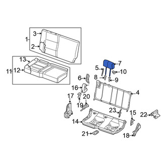 Nissan OE - Rear Right Headrest
