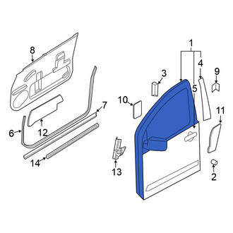Nissan OE - Front Left Door Shell