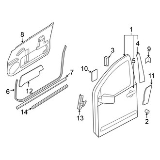 Nissan OE - Front Door - Door & Components