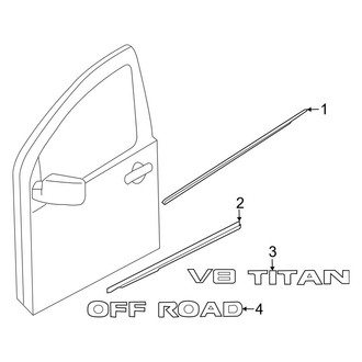 Nissan OE - Front Door - Exterior Trim