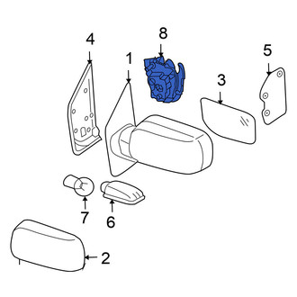 Nissan OE - Front Right Door Mirror Drive Motor
