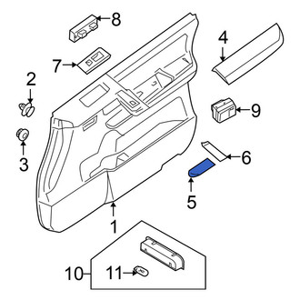 Nissan OE - Front Left Interior Door Handle Trim