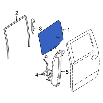 Nissan OE - Front Right Door Glass