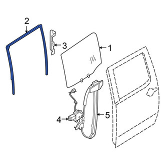 Nissan OE - Rear Left Window Channel