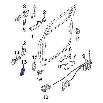 Nissan OE - Front Right Lower Door Hinge