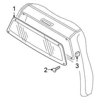 Nissan OE - Back Glass - Glass (Fixed Window)
