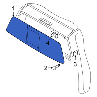 Nissan OE - Rear Back Glass
