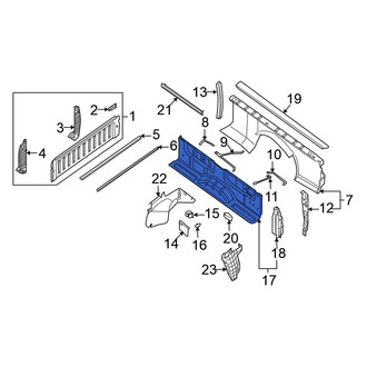 Nissan OE - Rear Left Inner Truck Bed Panel