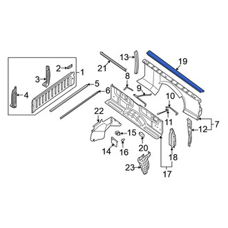 Nissan OE - Rear Right Truck Bed Side Rail