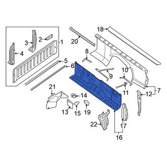 Nissan OE - Rear Left Inner Truck Bed Panel