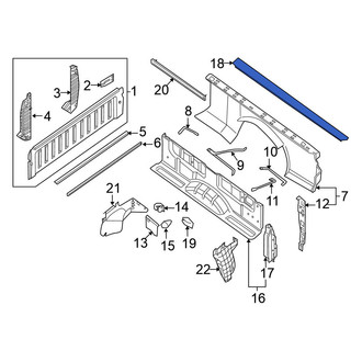 Nissan OE - Rear Left Truck Bed Side Rail