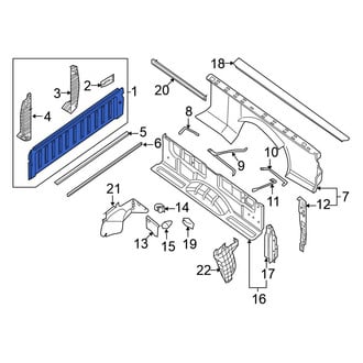 Nissan OE - Rear Left Inner Truck Bed Panel