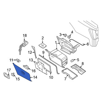 Nissan OE - Rear Truck Bed Storage Box Lid