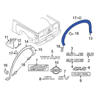 Nissan OE - Rear Right Fender Flare