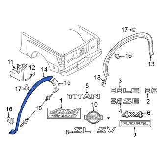Nissan OE - Rear Left Fender Flare