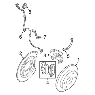 Nissan OE - Rear Suspension - Brake Components