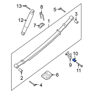 Nissan OE - Rear Leaf Spring Shackle Bushing