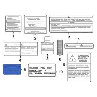 Nissan OE - A/C System Information Label