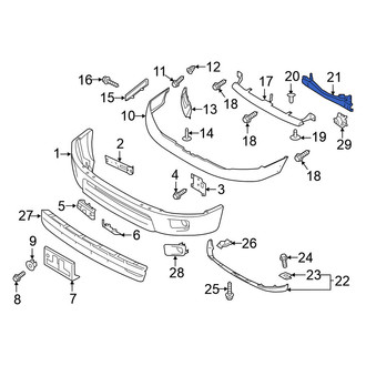 Nissan OE - Front Bumper Impact Bar