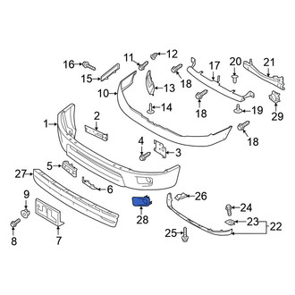 Nissan OE - Front Right Fog Light Trim