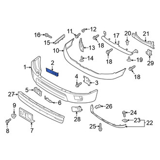 Nissan OE - Front Right Inner Bumper Face Bar Bracket