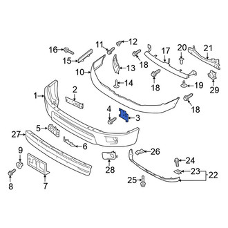 Nissan OE - Front Left Bumper Face Bar Mount
